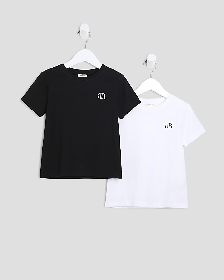 Mini white Ri t-shirt 2 pack