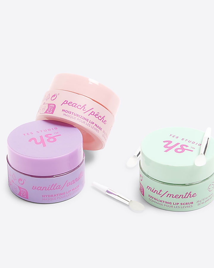 Multi Colour Lip Mask And Scrub Set