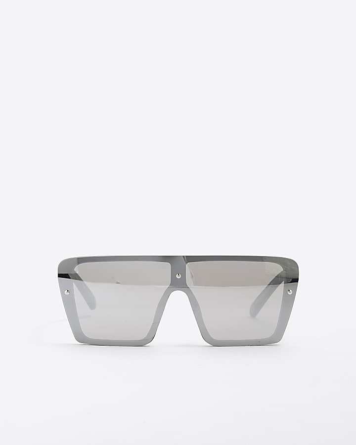 Boys Black RI Mirror Visor Sunglasses