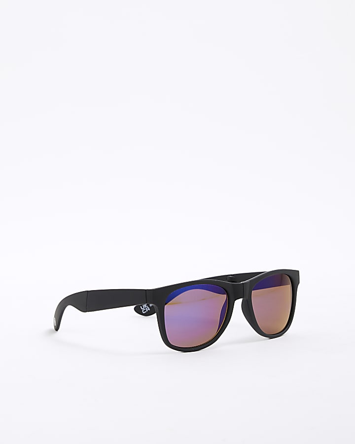 Boys Black Foldable Wayfarer Sunglasses