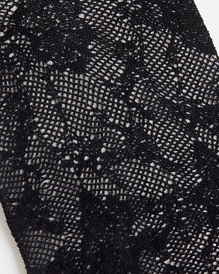 Girls Black Lace Tights