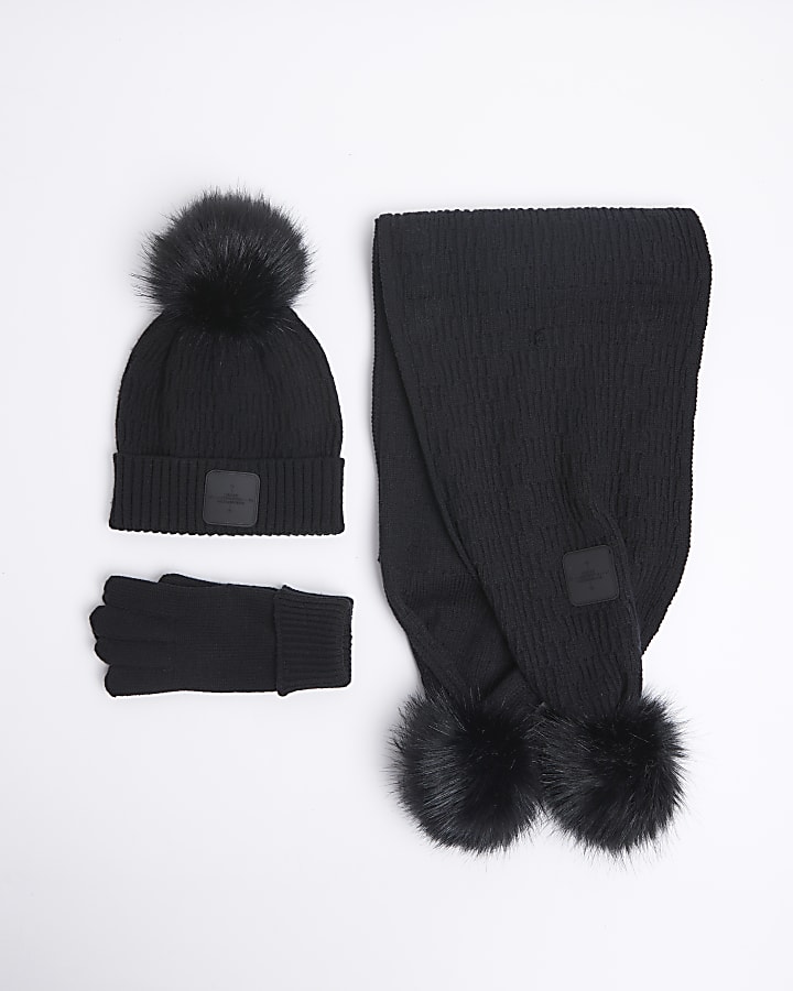 Boys Black Hat Bundle