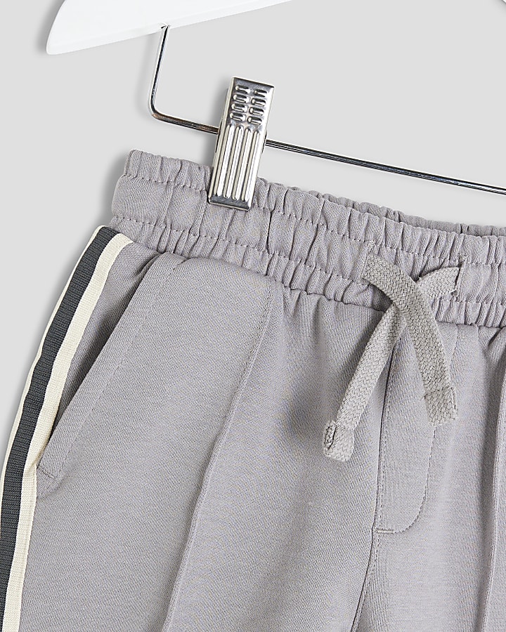 Mini Boys Grey Taped Jacket 3 Piece Set
