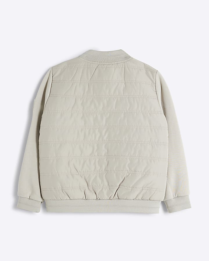 Boys Beige Padded Jacket