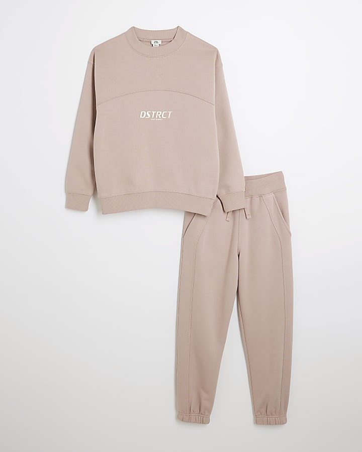 Pink District Sweatshirt Set