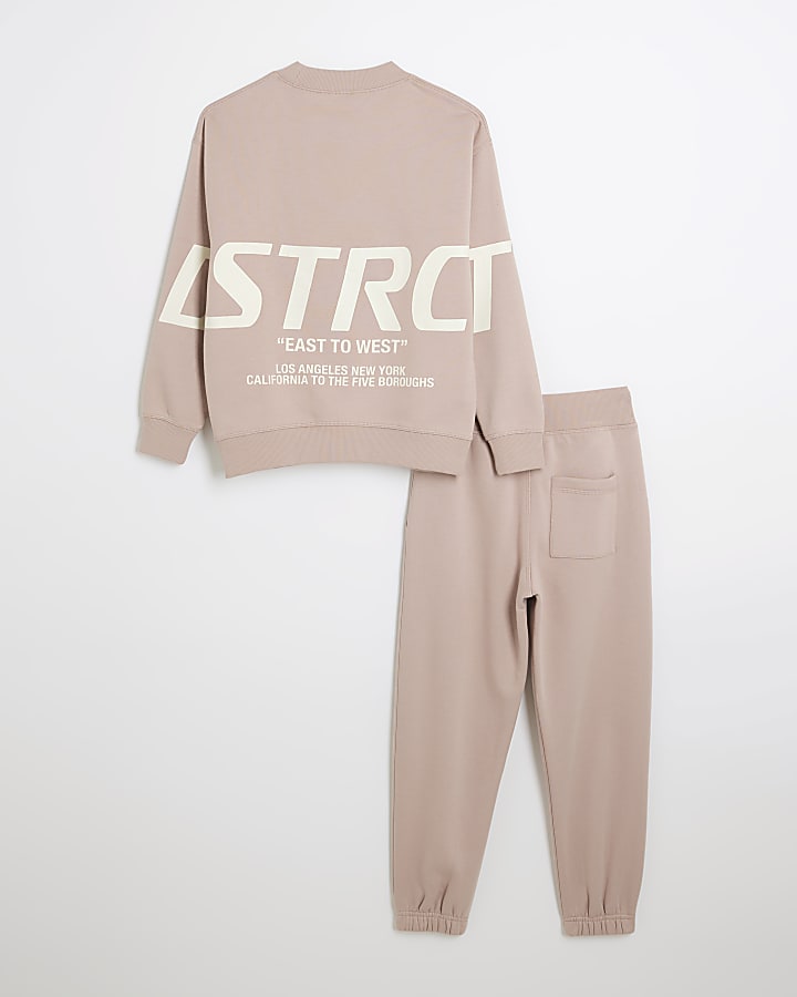 Pink District Sweatshirt Set