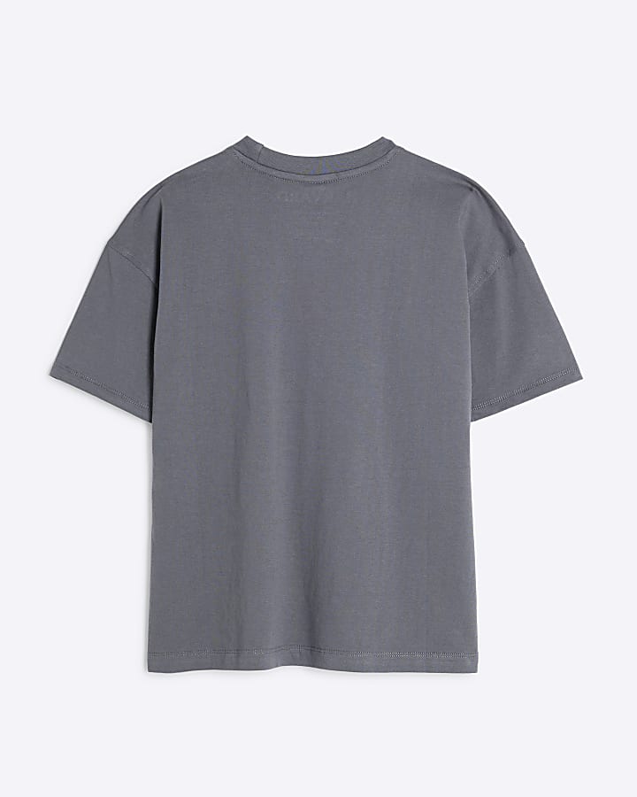 Grey Harvard Graphic T-Shirt