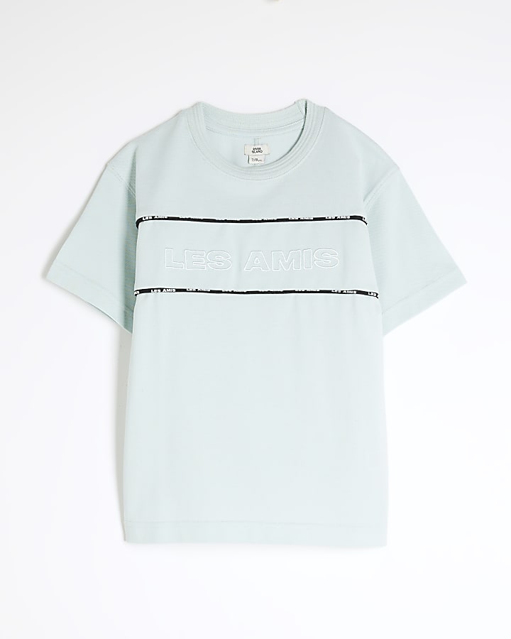 Boys Blue Piped T-Shirt