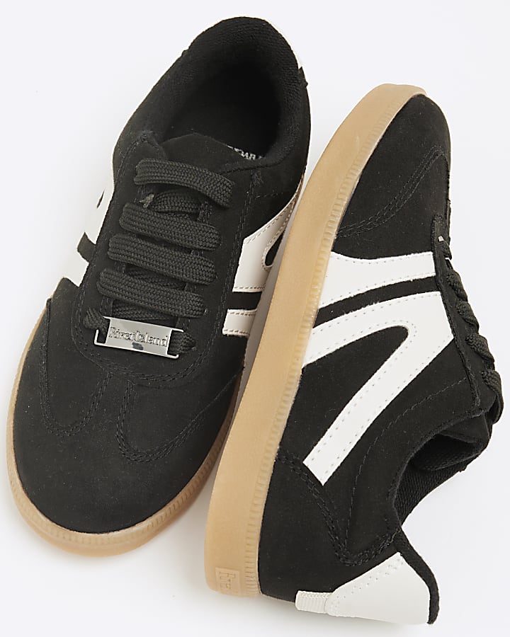 Black Lace Up Trainers