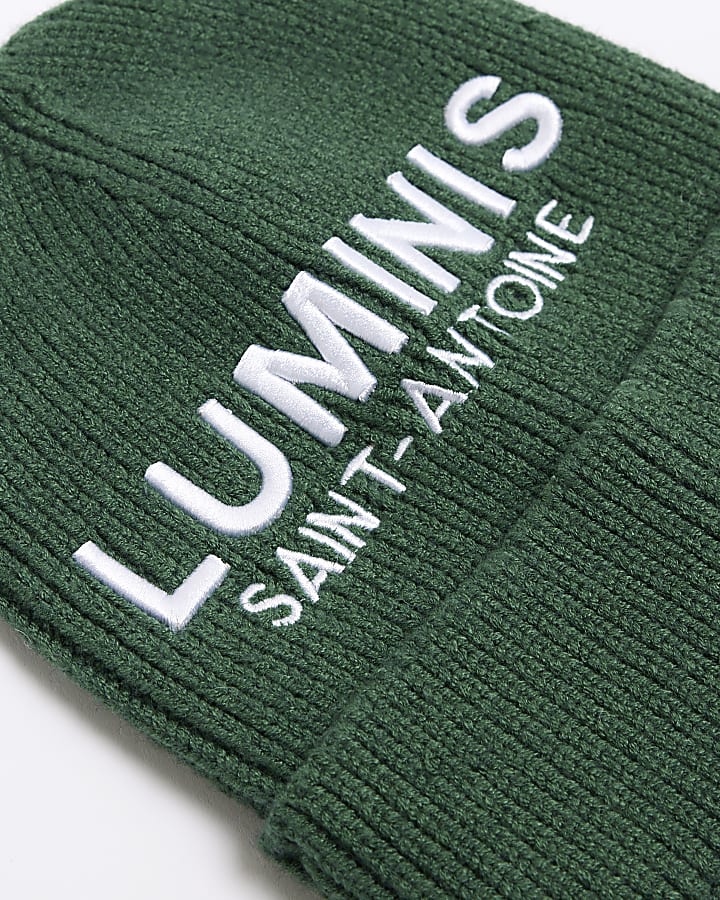 Boys Green Luminis Beanie