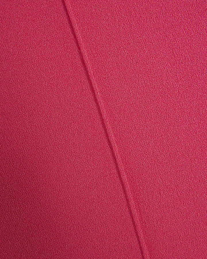 Girls Pink Ruffle Top and Wide Leg Set