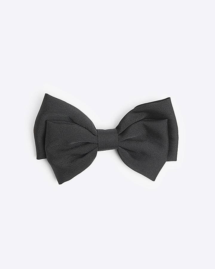 Girls Black Bow Hair Clip