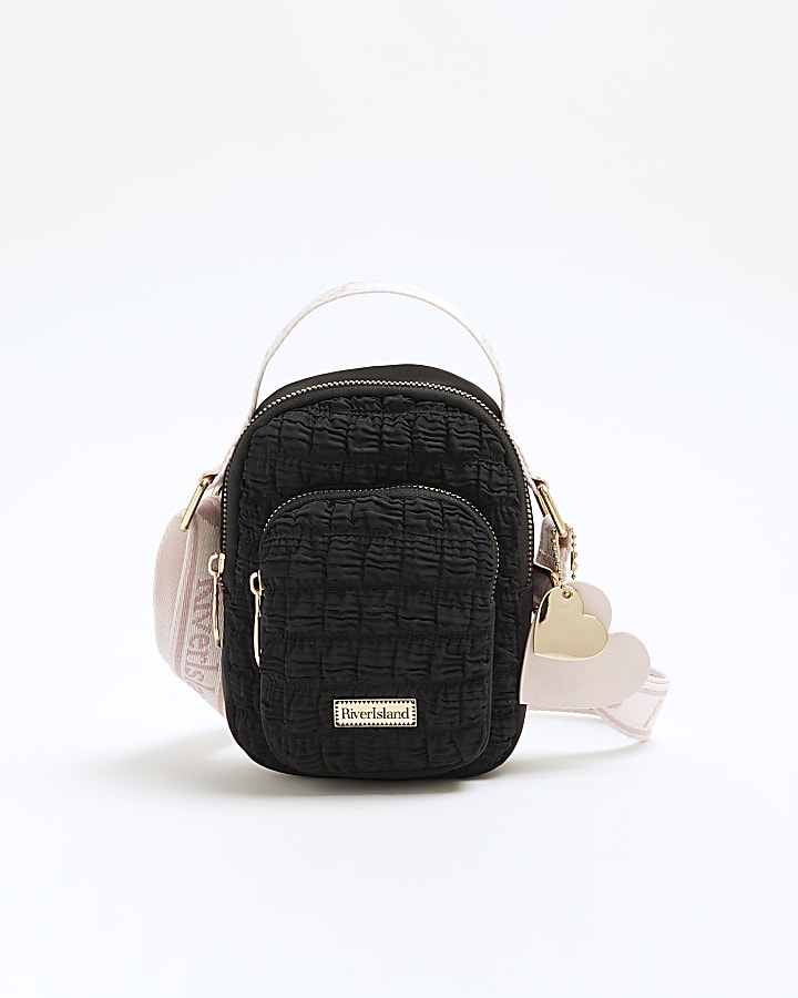 Girls Black Cross Body Bag