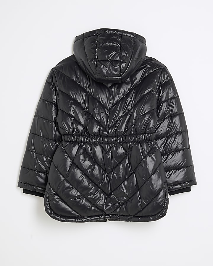 Girls Black Padded Jacket