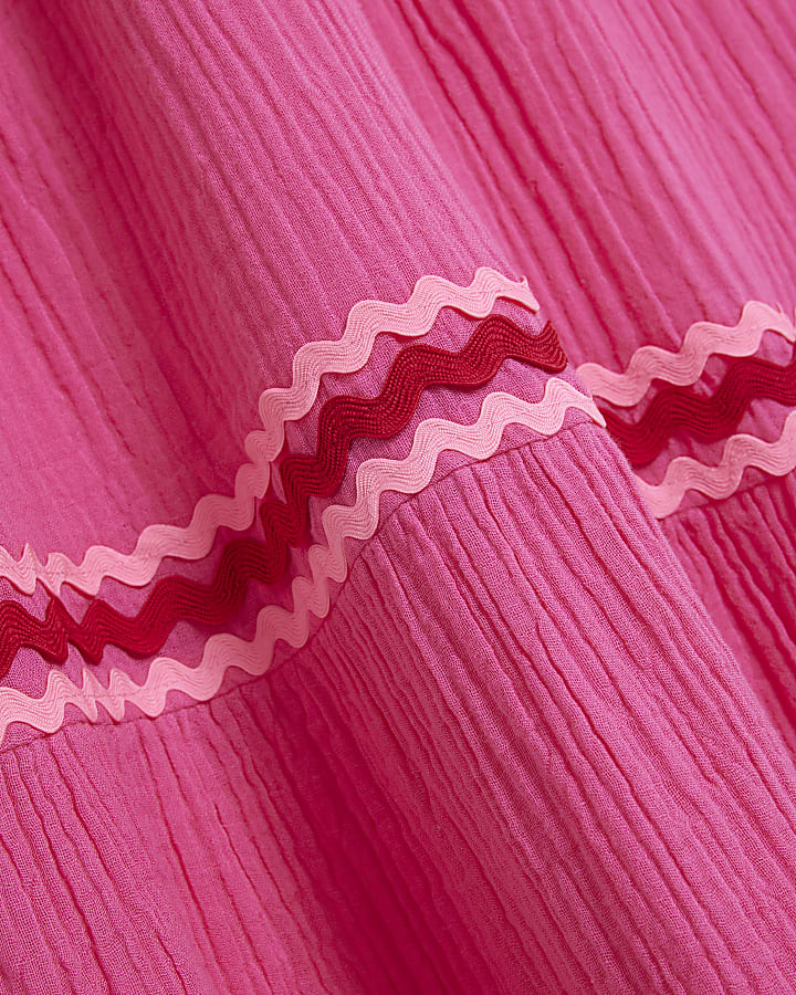 Girls Pink Maxi Beach Dress