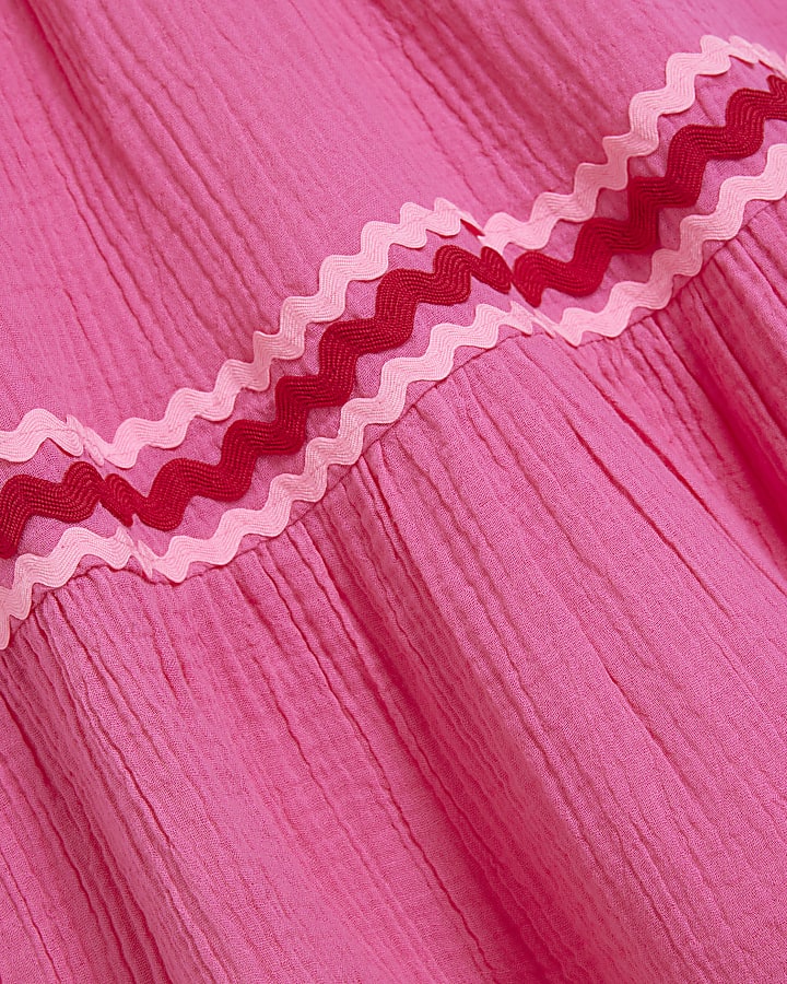 Mini Girls Pink Maxi Beach Dress