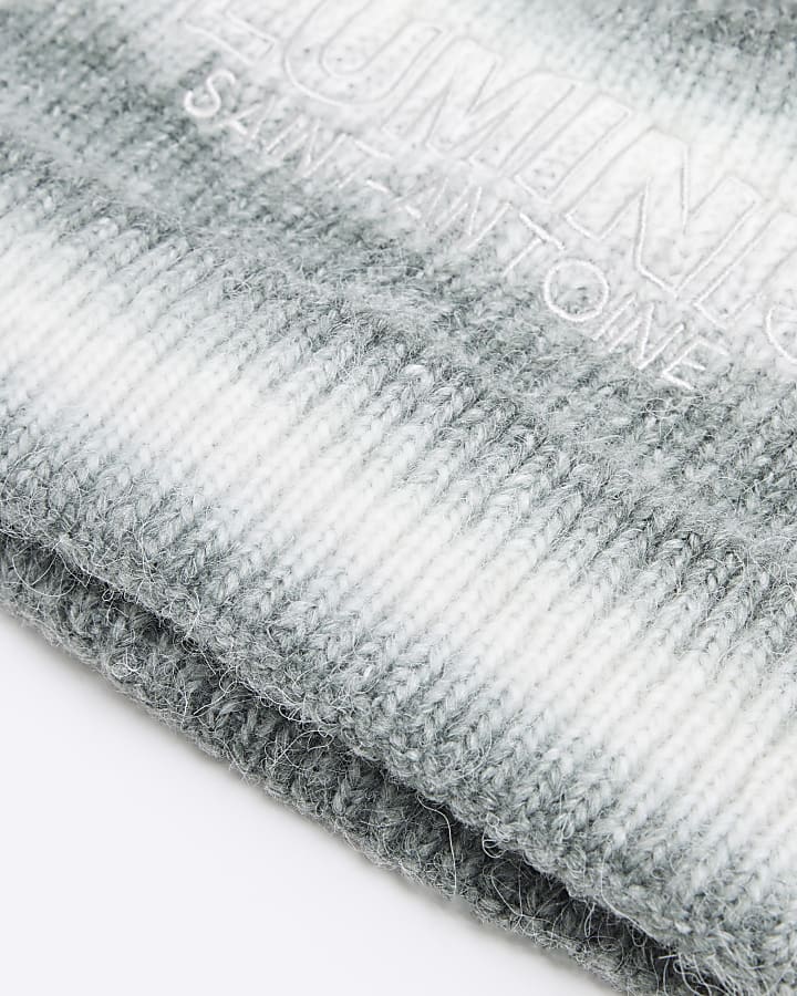 Boys Grey Ombre Beanie