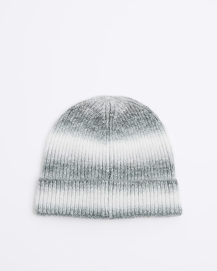 Boys Grey Ombre Beanie