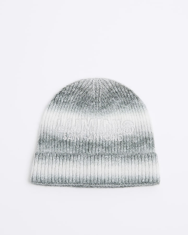 Boys Grey Ombre Beanie