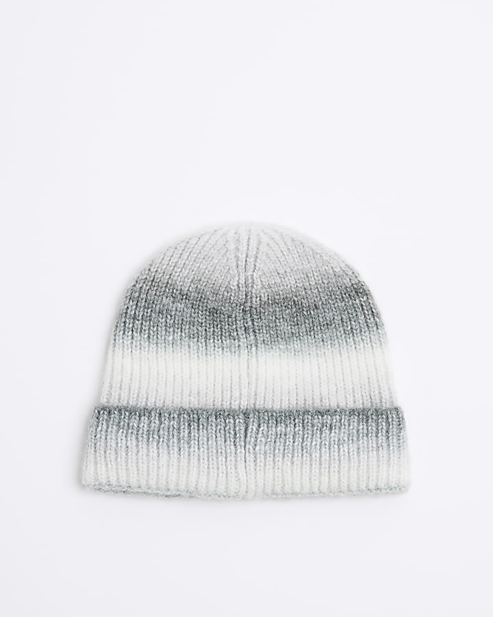 Mini Boys Grey Ombre Beanie