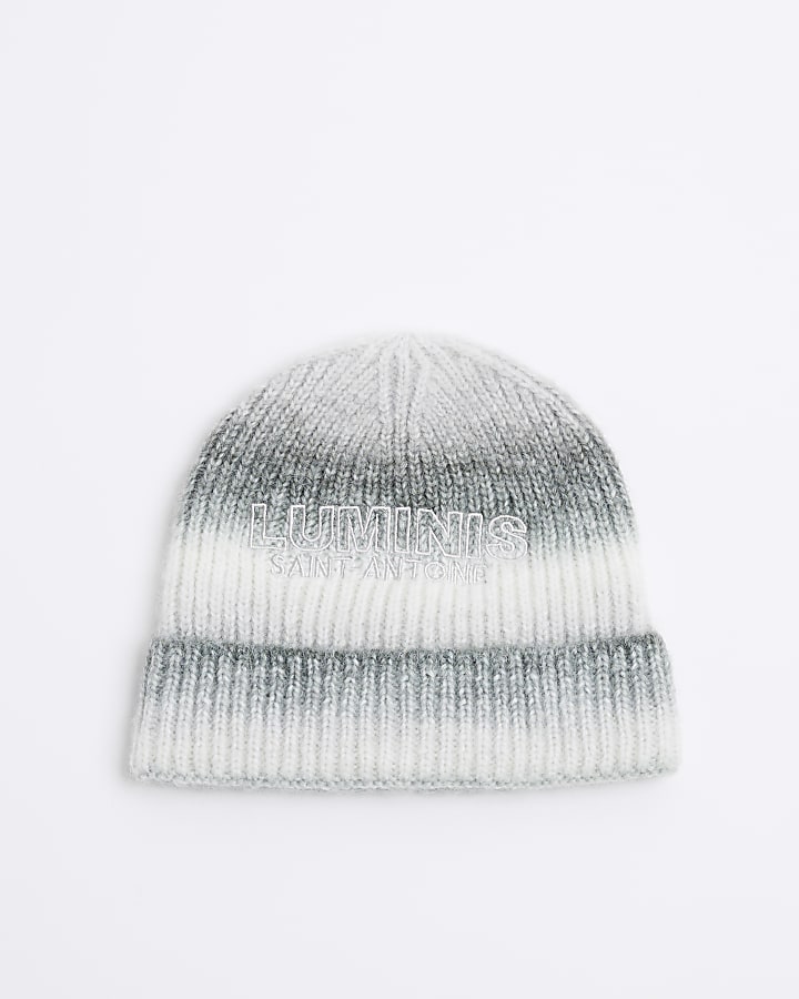 Mini Boys Grey Ombre Beanie