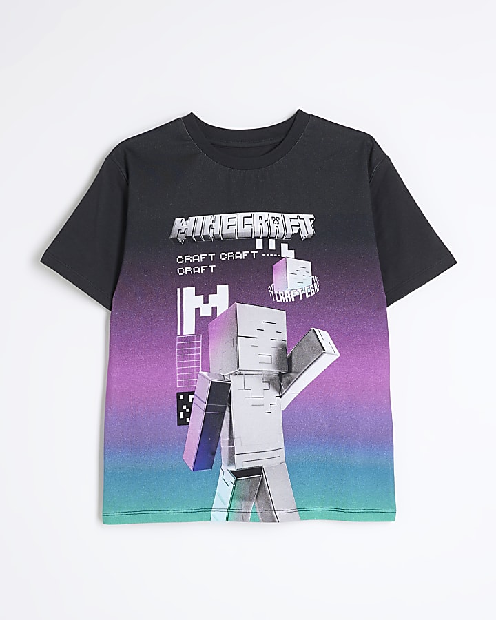 Boys Black Minecraft T Shirt