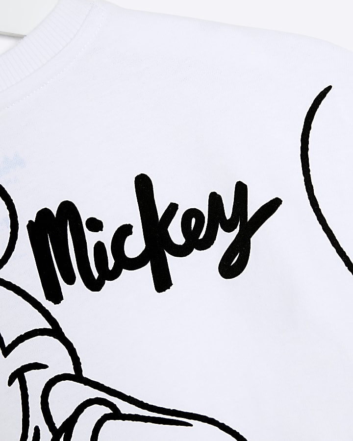 Mini White Mickey T-Shirt