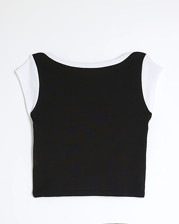 Girls Black Brooklyn Graphic T-Shirt