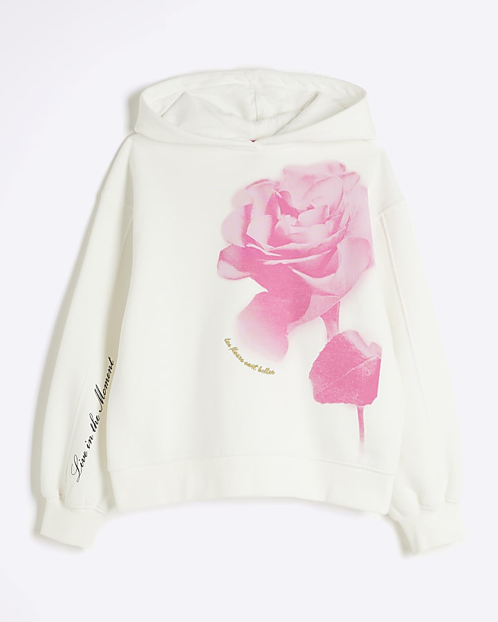 Rose hoodie girls on sale