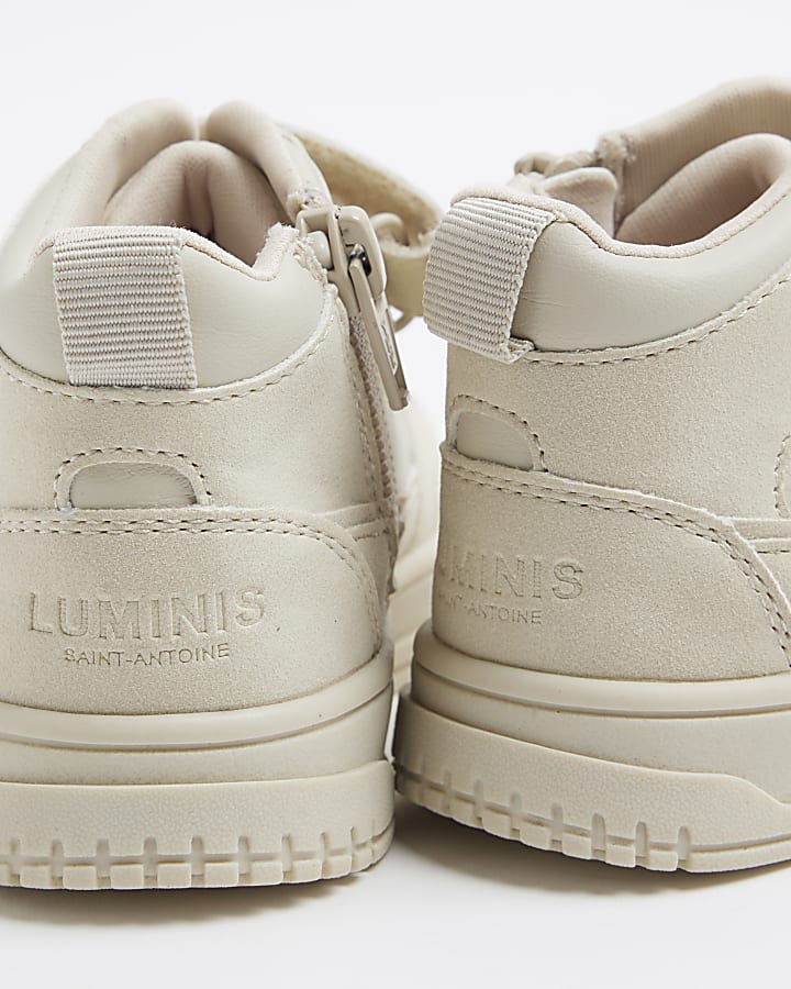 Mini Boys Luminis Velcro High Top Trainers