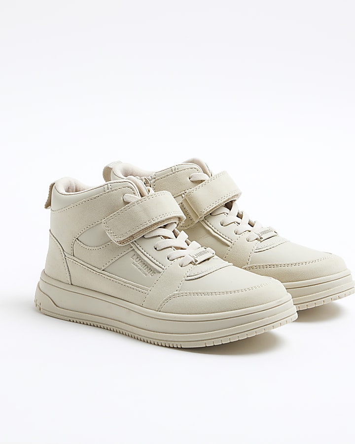 Boys Stone Luminis Velcro High Top Trainers