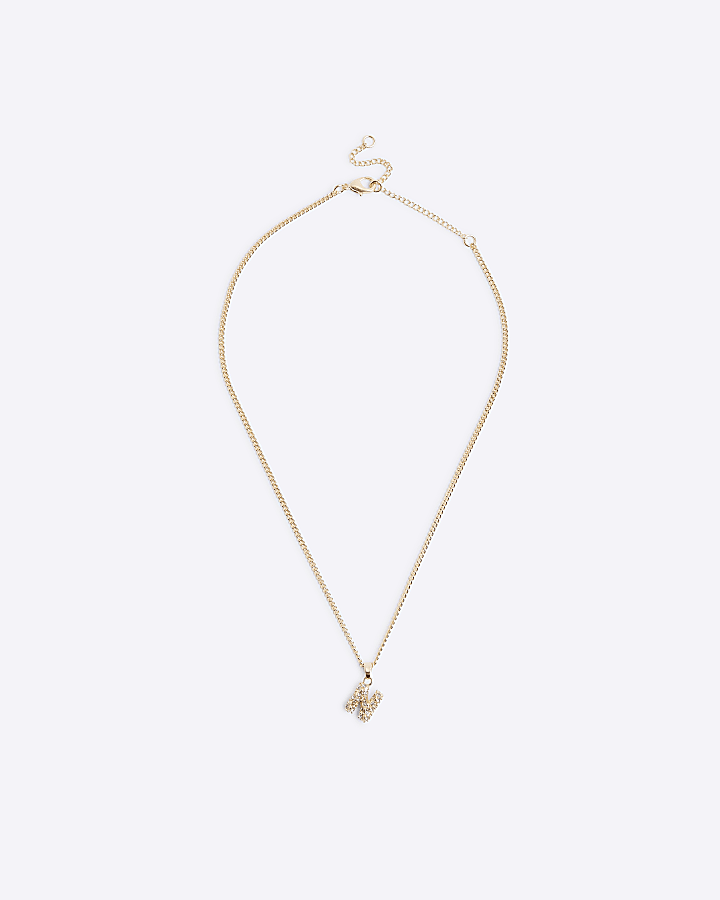 Gold N Initial Necklace