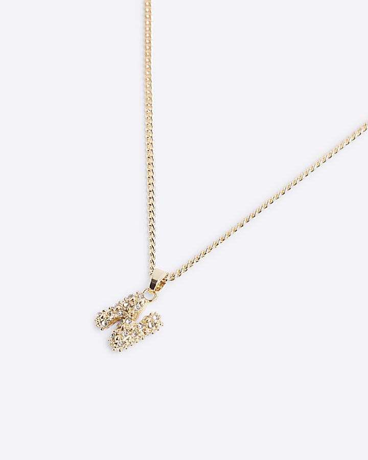 Gold N Initial Necklace