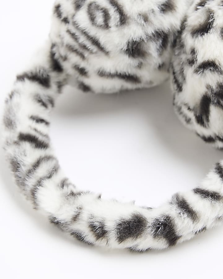 Faux Fur Leopard Print Earmuffs