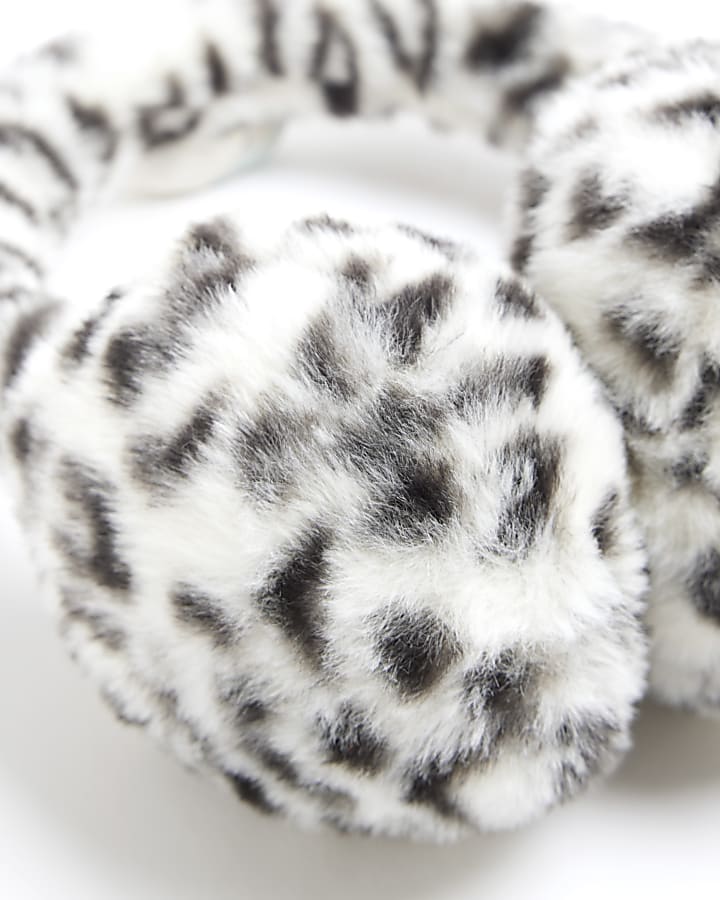 Faux Fur Leopard Print Earmuffs