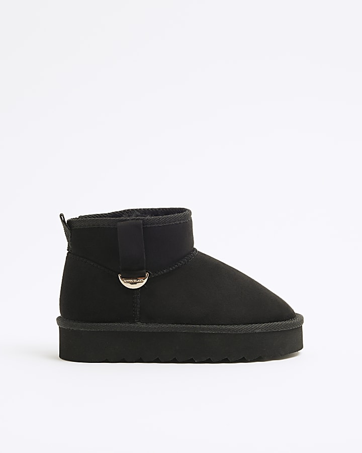 Girls black suede boots online