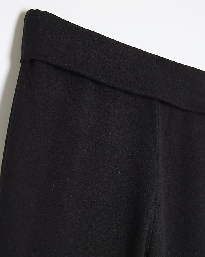 Girls Black Flared Trousers