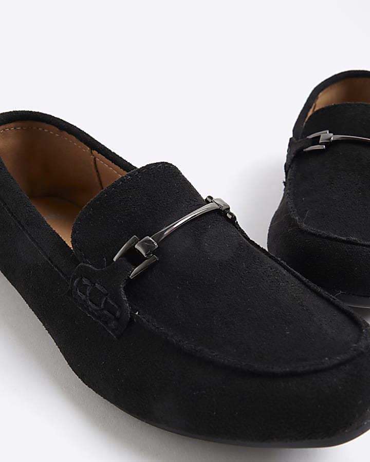 Boys Black Loafers