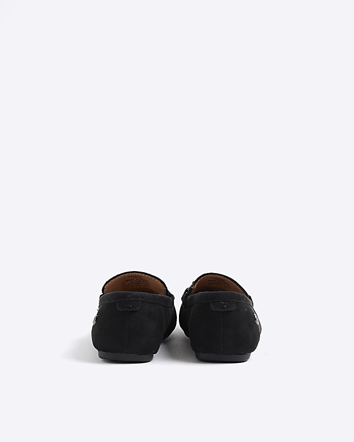 Boys Black Loafers