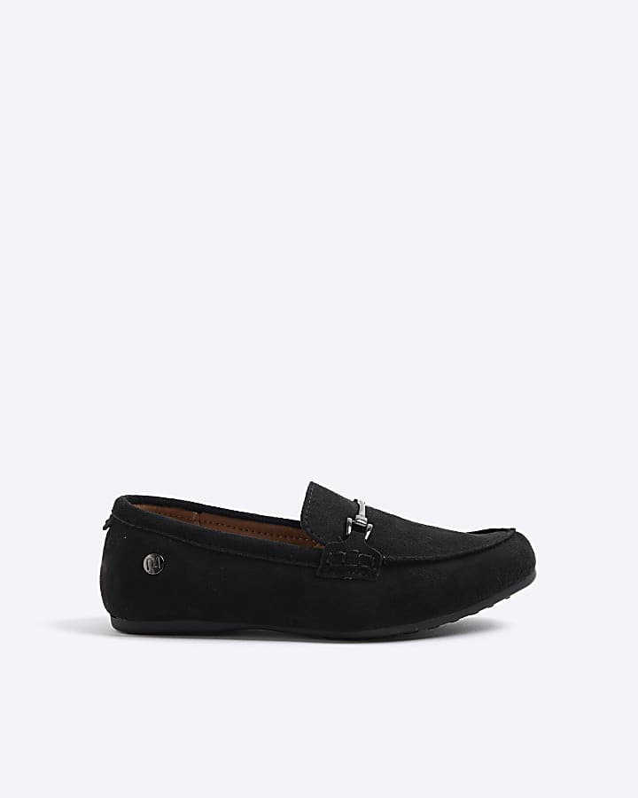 Boys Black Loafers