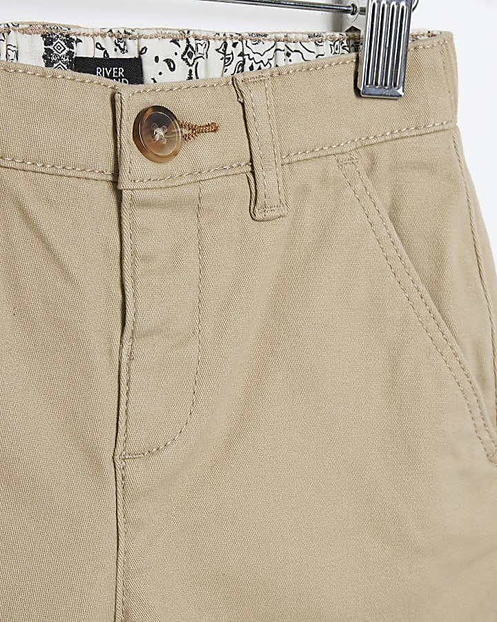 Mini boys navy chino shorts 2 pack