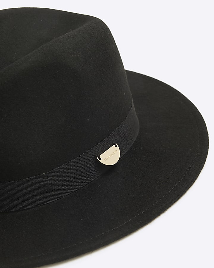 Girls Black Fedora Hat