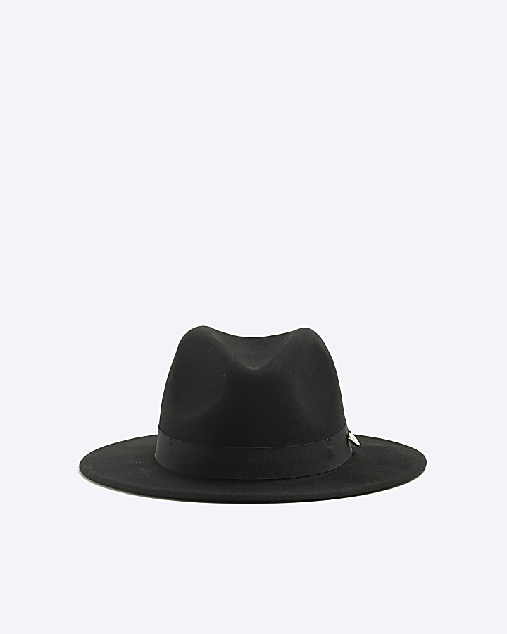 Girls black fedora hat on sale