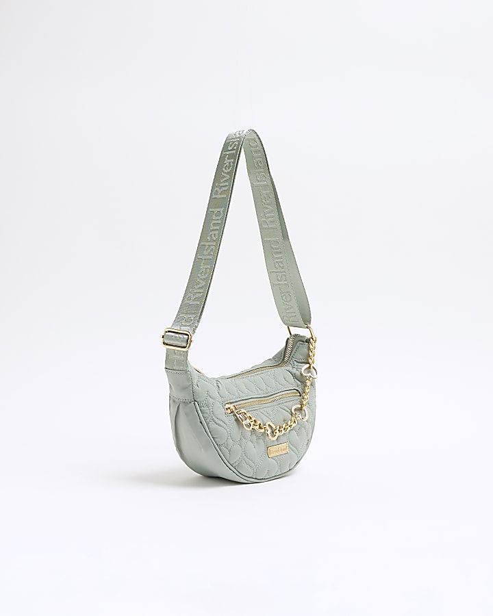 Girls Khaki Nylon Cross Body Bag