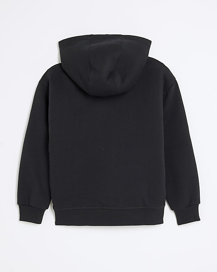 Boys Black Borg Lined Luminis Hoodie