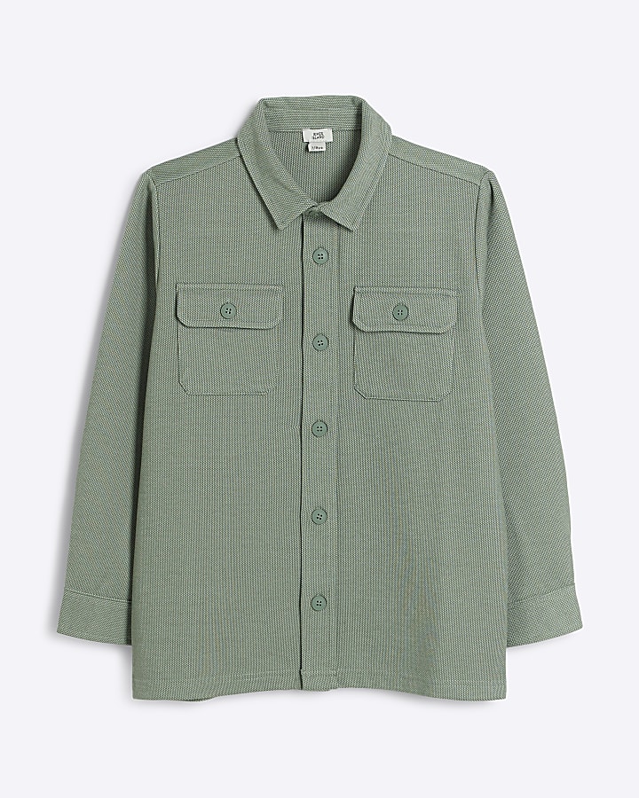 Boys green jersey shirt