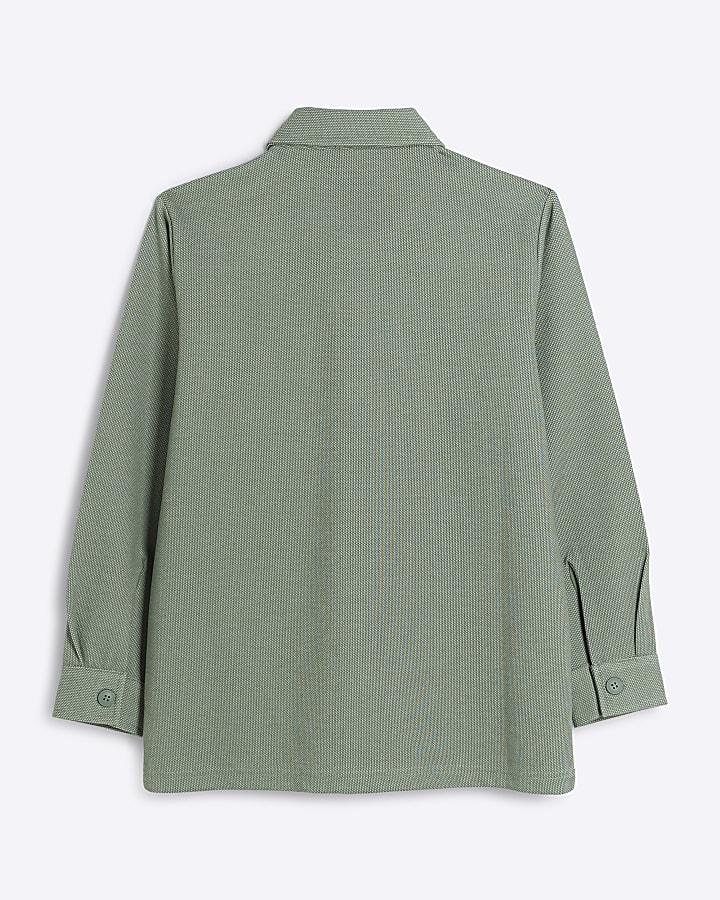 Boys green jersey shirt