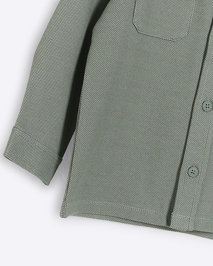 Mini boys green jersey shirt