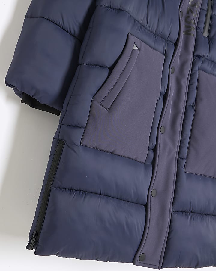 Boys Navy Puffer Jacket