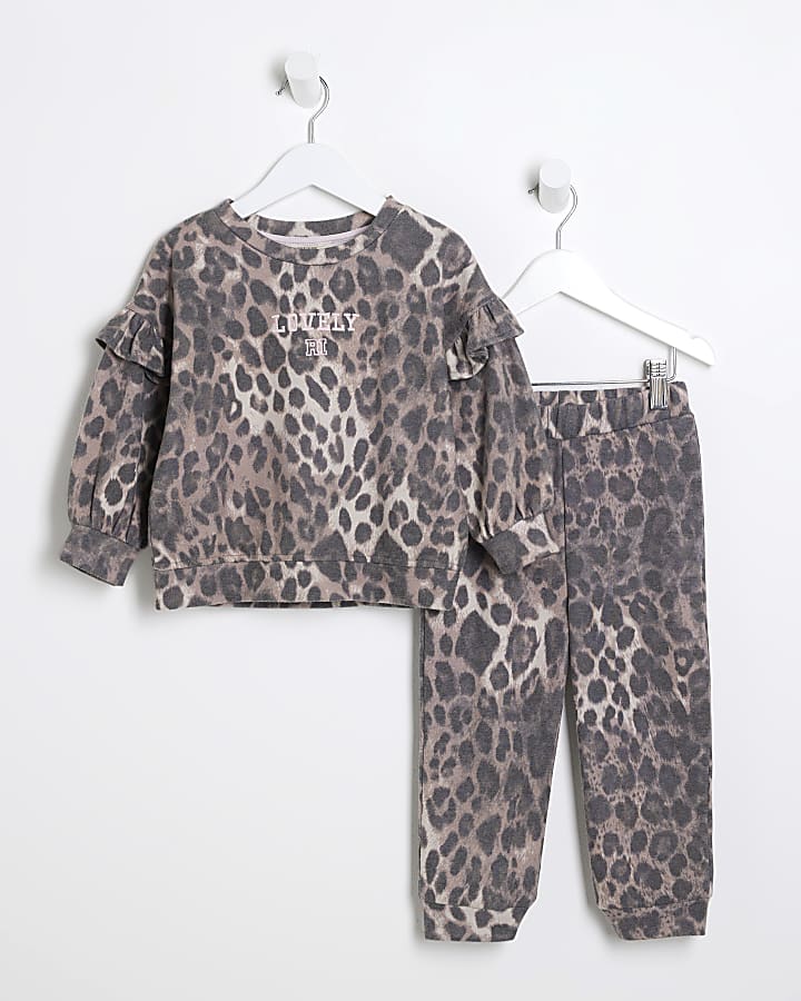 Childrens leopard print tracksuit online